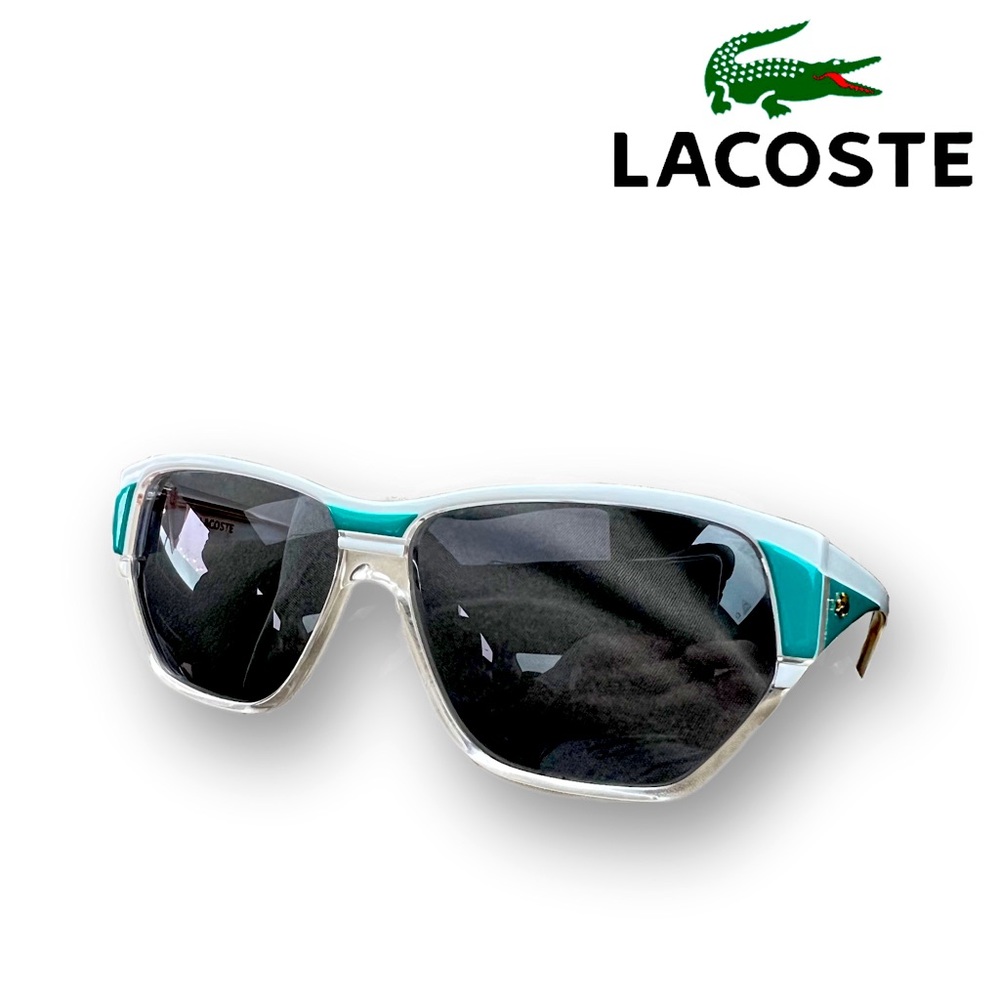 Lacoste Sunglasses Womens Teal Green White Retro  140mm 60 13  119 Col 3333